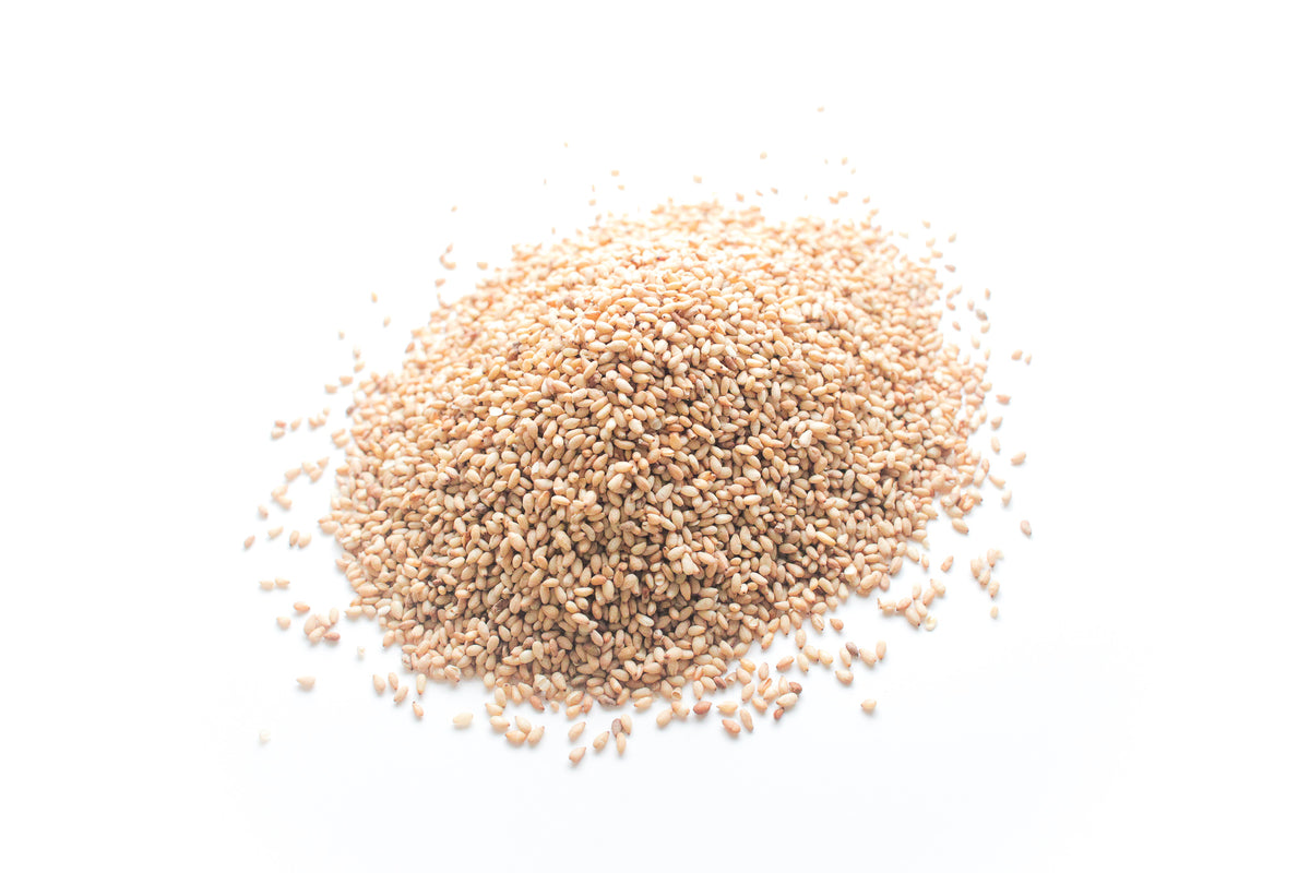 白いりごま Roasted White Sesame Seeds – Pyram Organics & Plants